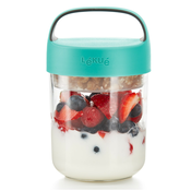 Škatla za prigrizke JAR IT POJDI Lékué 400 ml turkizna