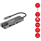 EQUIP 133489 USB-C 5 in1 Multifunction Adapter