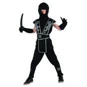 Srebrna ninja otroški kostum