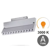 Linearni beli LED reflektor nastavljiv 12W 3000K toplo bela tip A za magnetne tirnice SMART TRACK 48VDC
