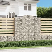 Lucne gabionske košare 3 kom 200x50x200/220cm pocincano željezo
