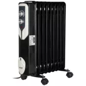 FLORIA Uljani radijator ZLN3659, 2000W, 9 rebara, crni