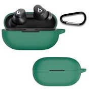 Silikonski ovitek za Beats olo Buds – temno zelen + karabin