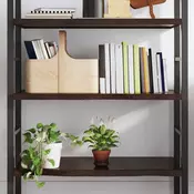Zidna polica tamnosmeda 100x60x(2-4) cm od obradene hrastovine