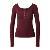 PIECES Majica Kitte  bordo