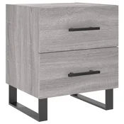 Vidaxl Nočna omarica siva sonoma 40x35x47,5 cm inženirski les