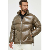 Pernata jakna Armani Exchange za muškarce, boja: zelena, za zimu