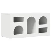 Vidaxl TV omarica ELST 80 x 35 x 40 cm Bela Konstruiran les