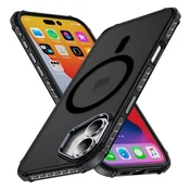 Overboard Oklepni ovitek za iPhone 17, mat ovitek, za MagSafe, mat s črnim okvirjem