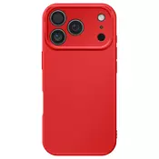 AVIZAR Ovitek Soft-Touch za iPhone 17 Pro Max iz Mehkega Silikona, Proti Drsenju, Rdeča, (5000189710)
