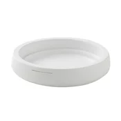 KIRA freestanding soap dish, white matt - Bela - 104x22 mm - Gedy - KIRA - 24 - Poliresin - Posoda za milo - Krožni - 104 - 22 - 104 - 14