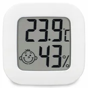 Verkgroup Digitalni LCD termometer vremenska postaja higrometer bela