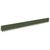 Vidaxl Robovi trave 50 szt. 103 x 10 cm Jeklo Olivno zelena
