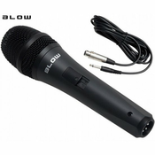 BLOW PRM319 žičani mikrofon, XLR, JACK 6.3 mono, 5m kabel, metal