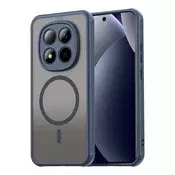 Hibridni ovitek HaloFrost II MagSafe za Xiaomi Redmi Note 15 Pro 5G - navy blue