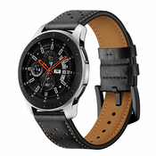 REMEN WATCH BAND LEATHER SAMSUNG GALAXY WATCH 46MM BLACK