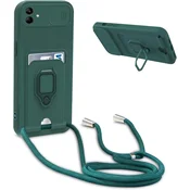 Ovitek Bigcousin z vrvico za Samsung A04E – temno zelena