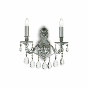 Ideal Lux - Kristalna stenska svetilka GIOCONDA 2xE14/40W/230V sijajni krom