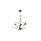 Luster na lancu BRAGA 3xE27/15W/230 broncana