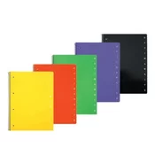 NN BLOK KOLEGIJ A4 TP PVC TO. COLOR KARO PERF+LUKN SORT