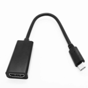 Kabel USB-C u HDMI Crna (Obnovljeno A+)