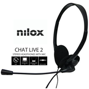 Nilox CHAT LIVE 2 Slušalice U uhu Pozivi/glazba Crno