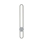 LED zidno svetlo FLORENTYNA LED/24W/230V 4000K crna/bela