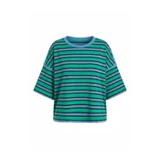 Imily Bela Majica T-Shirts modra/zelena