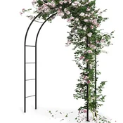 Northix Obokana vrtna pergola za vzpenjavke iz temno zelene kovine