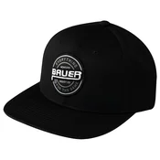 Moška kapa s ščitnikom Bauer Twill Snapback Black