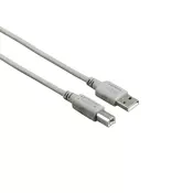 Hama (200901) kabl USB A (muški) na USB B (muški) 3m sivi