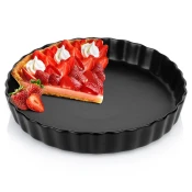 shumee Keramični pekač za pite, črn, 24,5 cm
