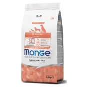 MONGE Hrana za štence Natural Superpremium Puppy And Junior All Breeds Salmon, 2.5kg