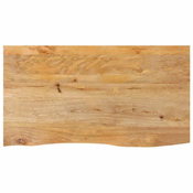Vidaxl Mizna ploš?a z naravnim robom 100x60x2,5 cm trden mangov les