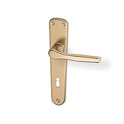 Okovje za vrata ACT Monet HR (F4), gonilka levo/krogla, Odprtina za cilindrični vložek PZ, AC-T F4 (aluminij bron), 72 mm