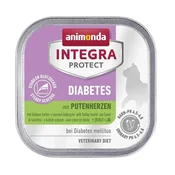 Animonda Integra Protect Cat Adult Diabetes Ćureća Srca 100g - 100 g