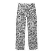 Pull&Bear Kavbojke  črn denim / bel denim