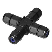 ORNO Vodotesna kabelska spojka IP68, 4-smerni kabelski konektor (tip X), IP68, 3x4mm2, 450V/25A AE-13615