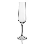 NEW Kozarec za šampanjec Belia Bohemia Prozorno Steklo 6 kosov (20 cl)