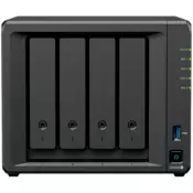 Synology DiskStation DS925+ Tower, 4-Bays 3.5 SATA HDD/SSD, 2 x M.2 2280 NVMe SSD slot, CPU AMD Ryzen V1500B 4-core 2.2 GHz, 4 GB DDR4 ECC SODIMM, 2x RJ-45 2.5 GbE LAN Port; 2x USB 3.2; 1 xUSB Type-C expansion port; 2.26 kg; 3yr warranty - DS925PLUS