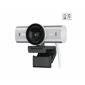 Web kamera Logitech - MX Brio, 4K Ultra HD, Pale Grey