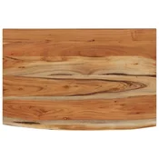 Vidaxl Stenska polica 50x30x2,5 cm pravokotna akacija naraven rob