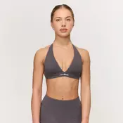 GymBeam Fierce Halter Sports Bra Grey