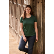 Iconic Womens Green Fruit of the Loom Womens T-shirt