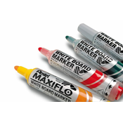 Set flomastera za bijelu ploču, 6 mm, konusna vrhica, PENTEL Maxiflo, 4 različite boje MWL5M-4N