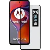 OBAL:ME 5D kaljeno zaščitno steklo za Motorola G15/G15 Power Črna