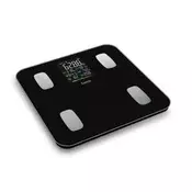 Salente MaxFit, pametne osobne dijagnosticke fitness vage, Bluetooth, crne