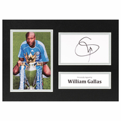 William Gallas Signed A4 Photo Display Chelsea Autograph Memorabilia COA