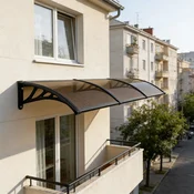 Alberg Nadstrešnica 300×100 cm bronza sa crnim nosacem ( AGC–300100–BZBK )