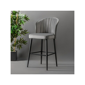 Hanah Home HANAH HOME Rubi - Grey (2 kosa) set barskih stolov, (20974386)